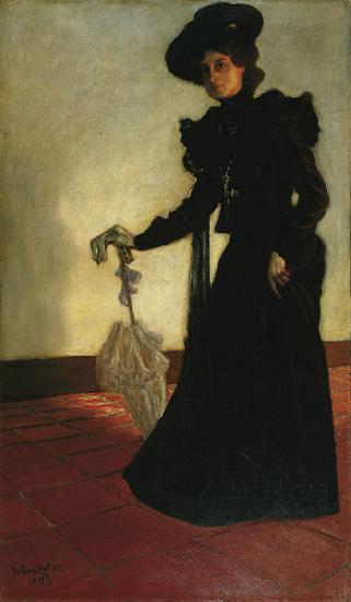 William Dexter Portrat Juliet Melms oil painting image